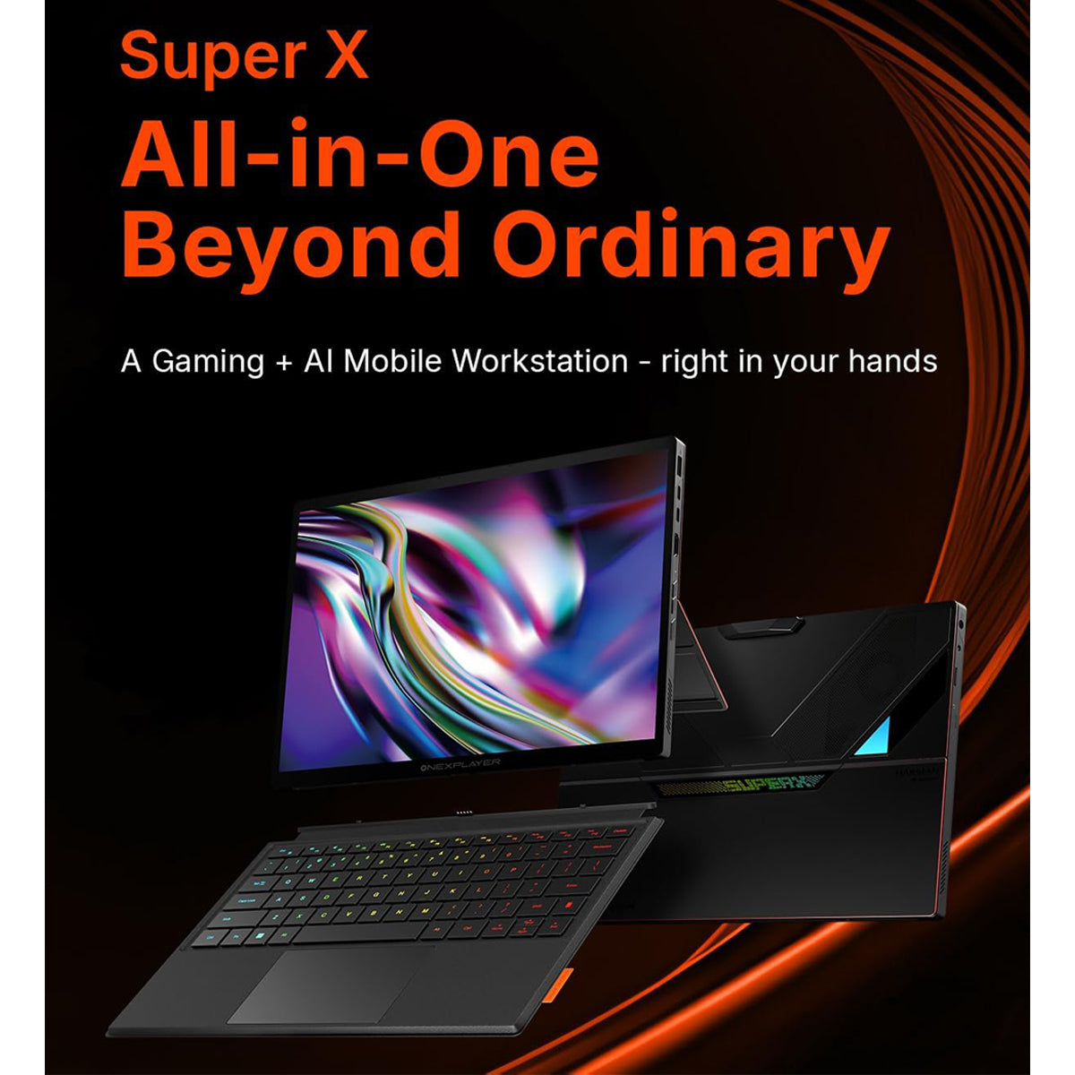 OneXPlayer Super X Liquid Version Gaming Tablet-Laptop Hybrid  