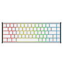 Ajazz ALUX68 Max RGB Wired 68-Keys Aluminum CNC Case Hot-Swappable Mechanical Keyboard (White) (Kotec Switch)