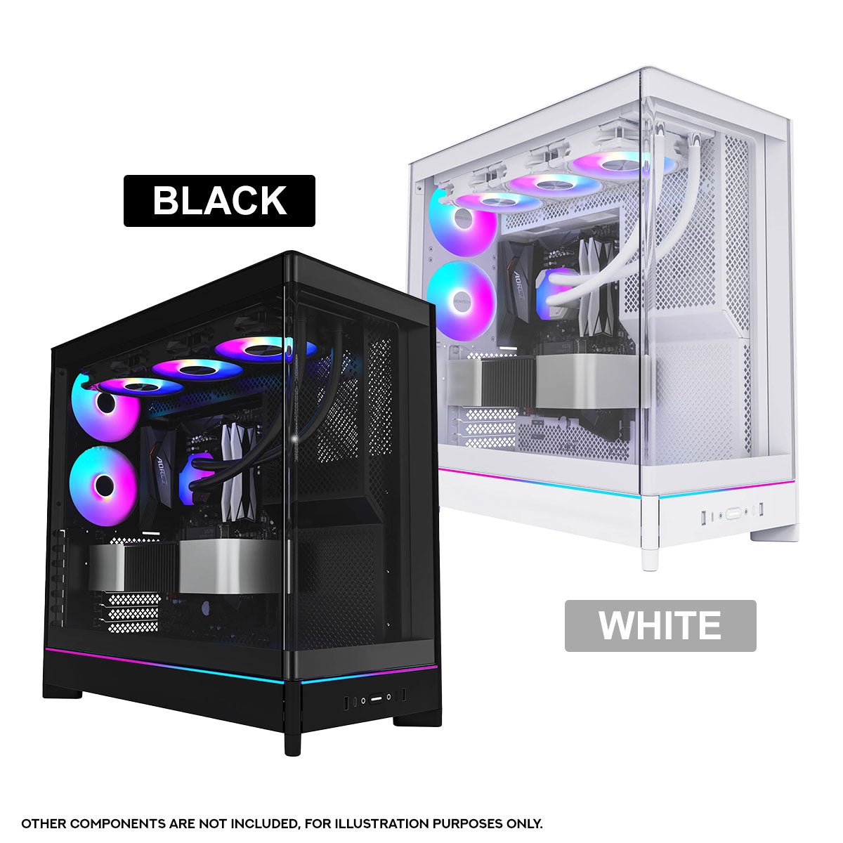 Montech HS02 Pro ATX Mid-Tower Curved Glass Front & TG Side Panel PC Case | DataBlitz