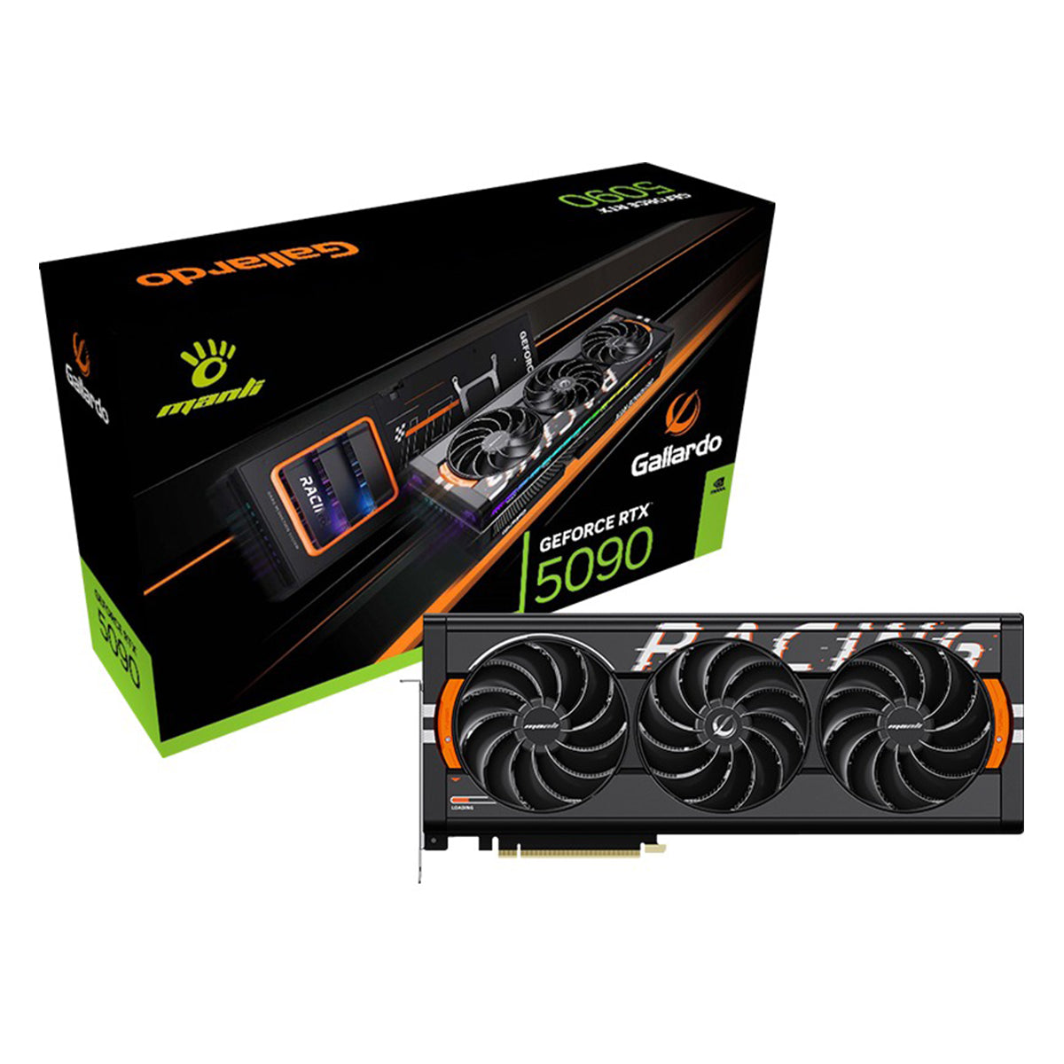 Manli Gallardo GeForce RTX 5090 OC 32GB GDDR7 Triple Cooler RGB Graphics Card (M-N509GO/D732G-M3626)