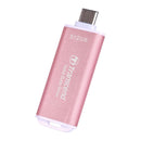 Transcend ESD300 512GB Dual USB 10Gbps Read up to 1050MB/s Type-C Portable SSD (Pink) (TS512GESD300P)