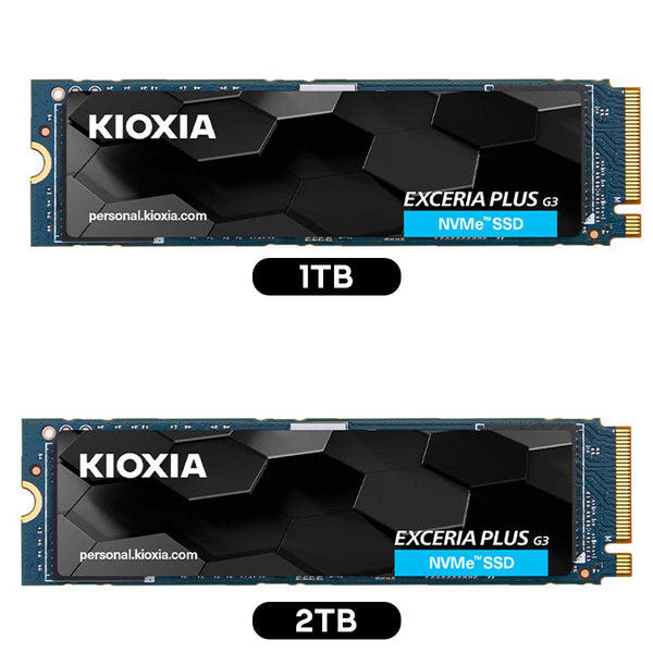 Kioxia Exceria Plus G3 PCIe Gen4 x4 M.2 2280 NVME SSD (1TB, 2TB) (LSD1