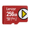 Lexar PLAY 256GB microSDXC UHS-I C10 U3 V30 A1 160MB/s Read Memory Card (LMSPLAY256G-BNNNG)
