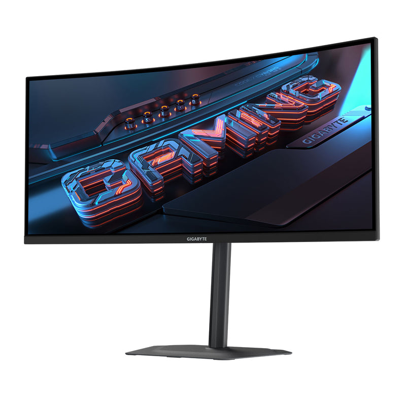 Gigabyte G34WQC2 34" WQHD (3440x1440) 200Hz 1ms GTG VA Curved Gaming Monitor with Tilt, Height & Swivel Adjustment