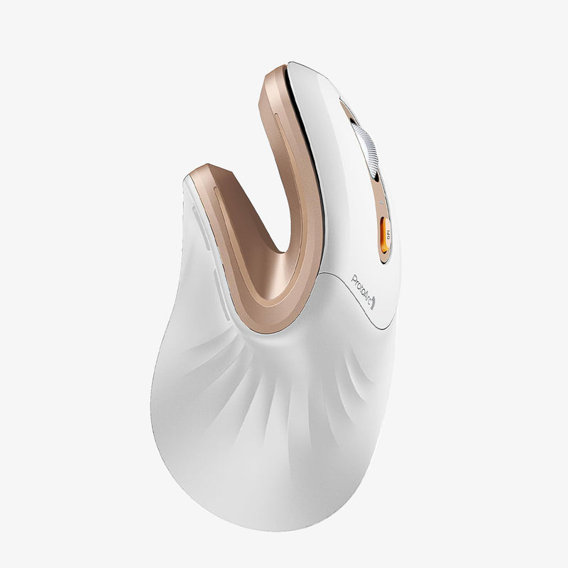 ProtoArc EM11 NL Rechargeable Multi-Device Ergonomic Vertical Mouse (Black, Black/Green, White, Black/Blue, Black/Gold, White/Gold)