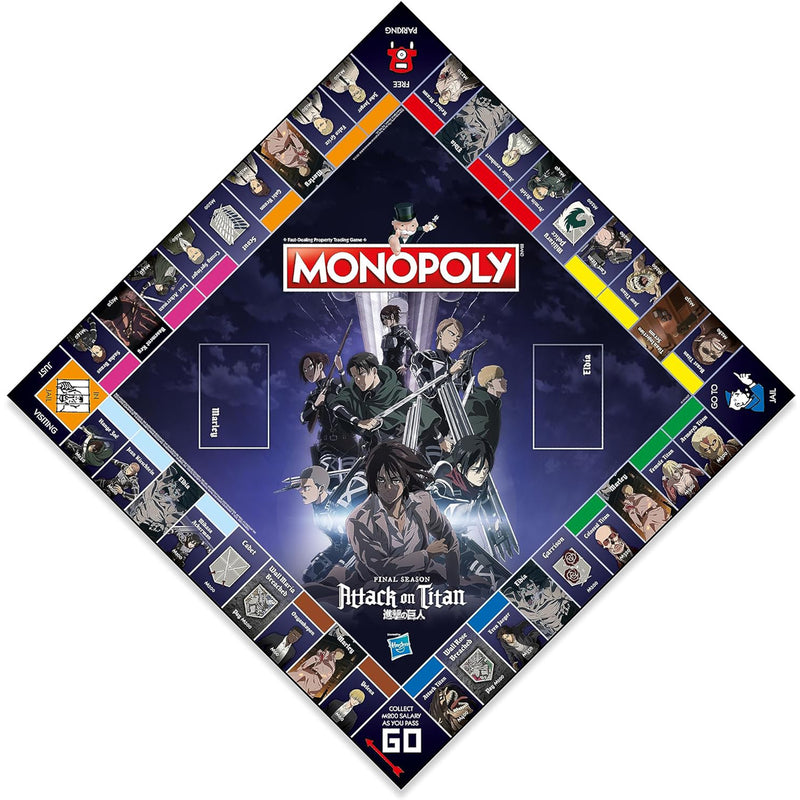 Monopoly Attack on Titan Final Season Board Game