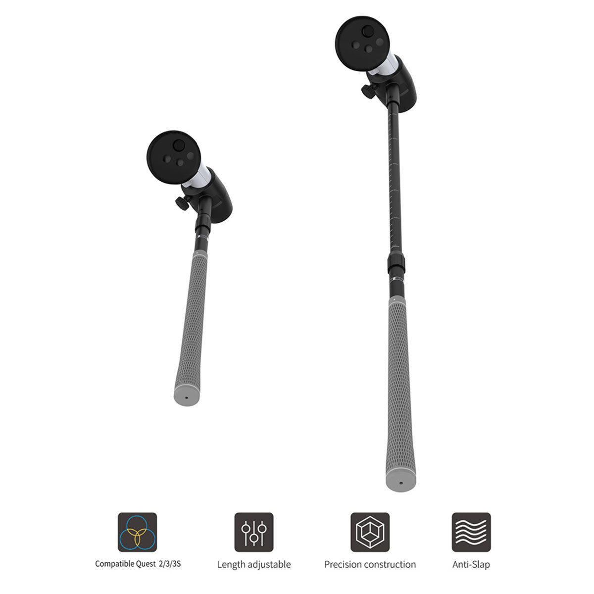 Dobe Golf Club Attachment for Meta Quest 2 / Meta Quest 3 / Meta Quest 3S / Pro Controller TY-3881
