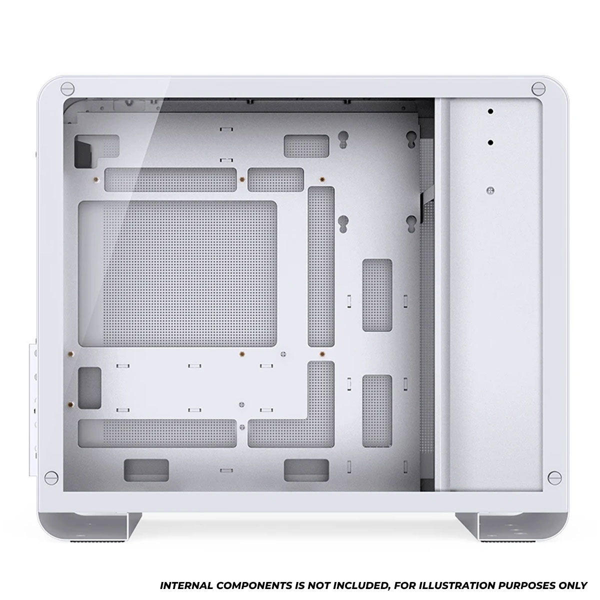 Jonsbo U4 Mini M-ATX Computer Case (Black, White)