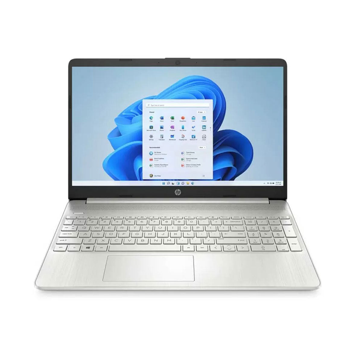 HP 15S-FQ5348TU Laptop (Natural Silver) | 15.6" FHD (1920x1080) | i7-1255U | 16GB RAM | 512GB SSD | Intel Iris Xe | Windows 11 Home | Ms Office Home & Student 2021 | HP Prelude Topload Bag