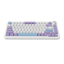 Ajazz AK820 Max RGB Tri-Mode 75% 82-Keys Gasket-mounted Hot Swappable Mechanical Keyboard (Purple/White/Blue) (Magnetic Switch)