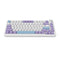 Ajazz AK820 Max RGB 75% 82-Keys Gasket-mounted Hot Swappable Mechanical Keyboard (Purple/White/Blue) (Magnetic Switch)