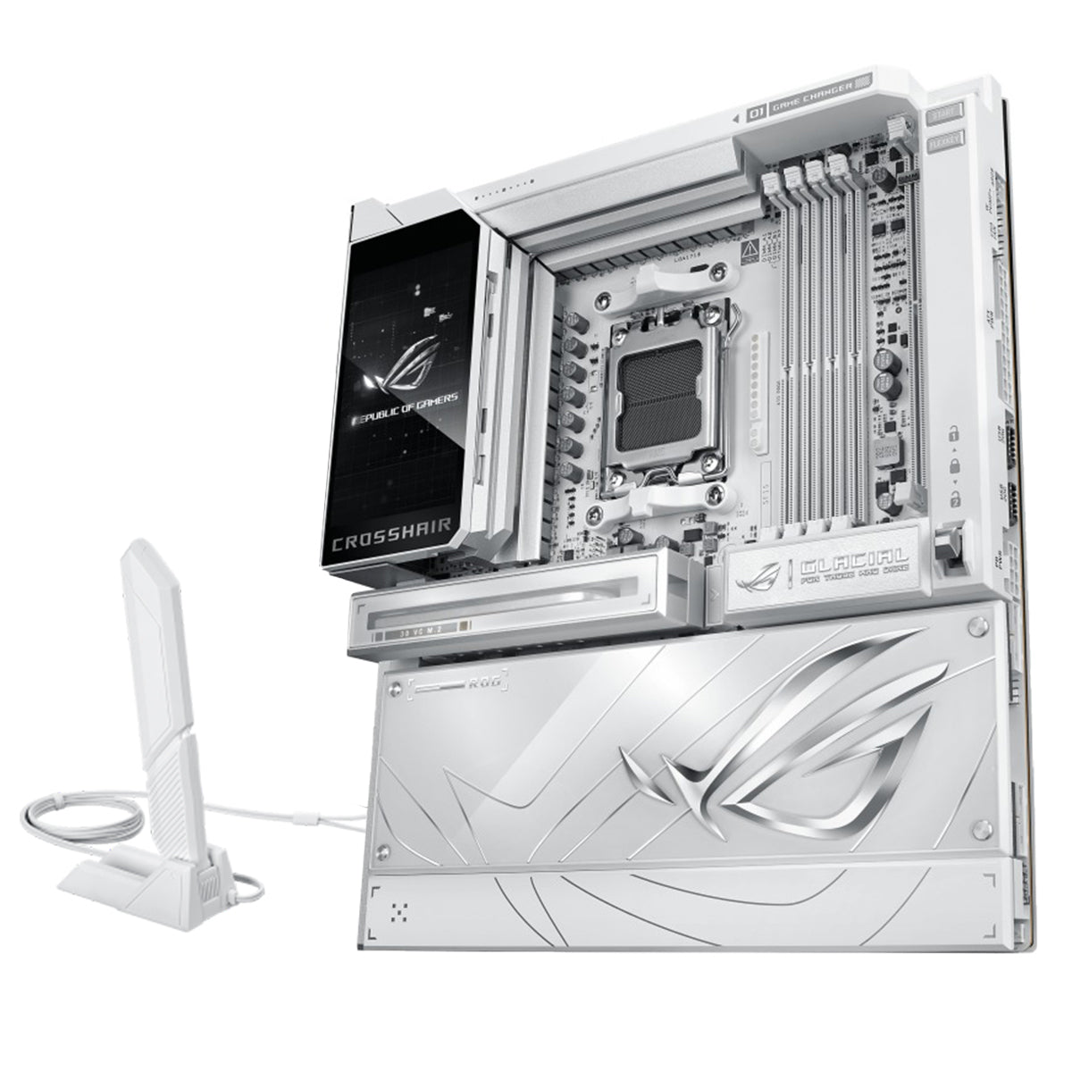 ASUS ROG Crosshair X870E Glacial DDR5 AMD Gaming Motherboard