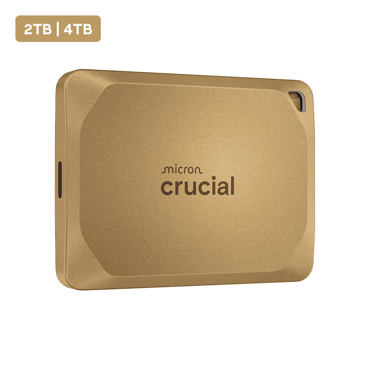 Crucial X10 Pro USB 3.2 Gen-2x2 (20Gb/s) 2100MB/s Read Type-C Portable SSD (Gold) | DataBlitz