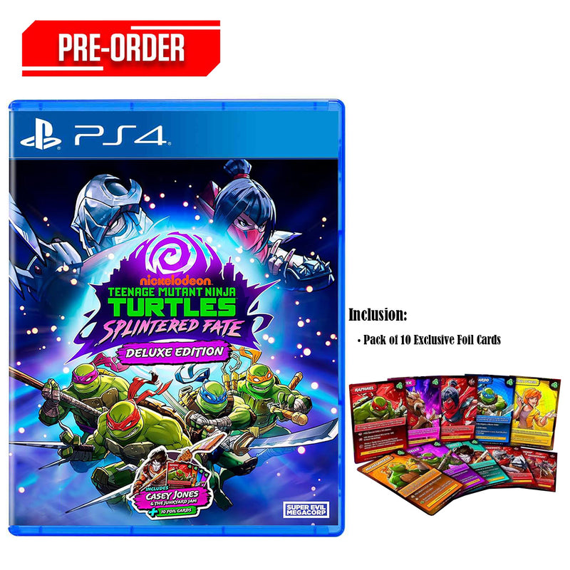PS4 Teenage Mutant Ninja Turtle Splintered Fate Deluxe Edition Pre-Order Downpayment