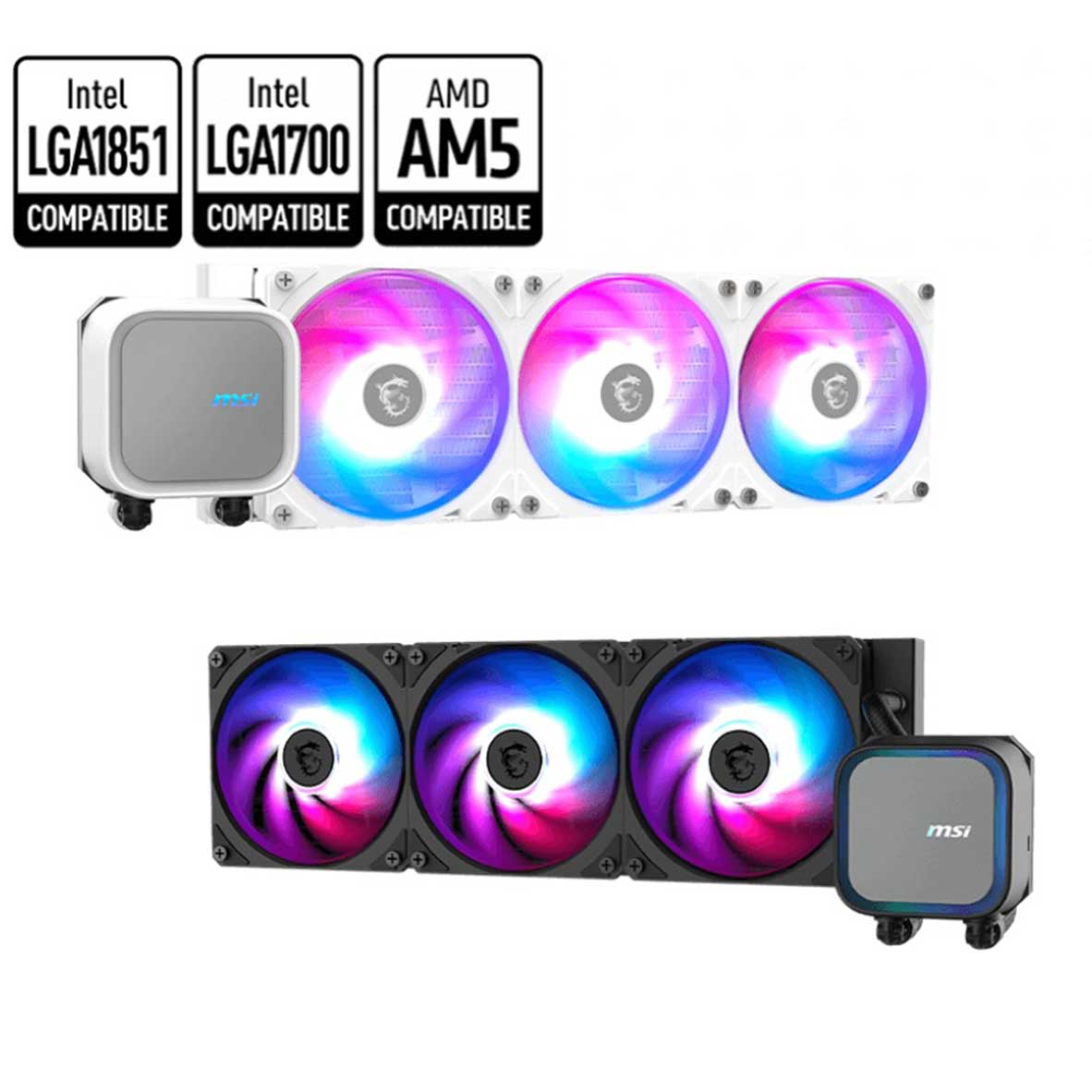 MSI MAG Coreliqiud A13 360 RGB Liquid CPU Cooler (Black, White)