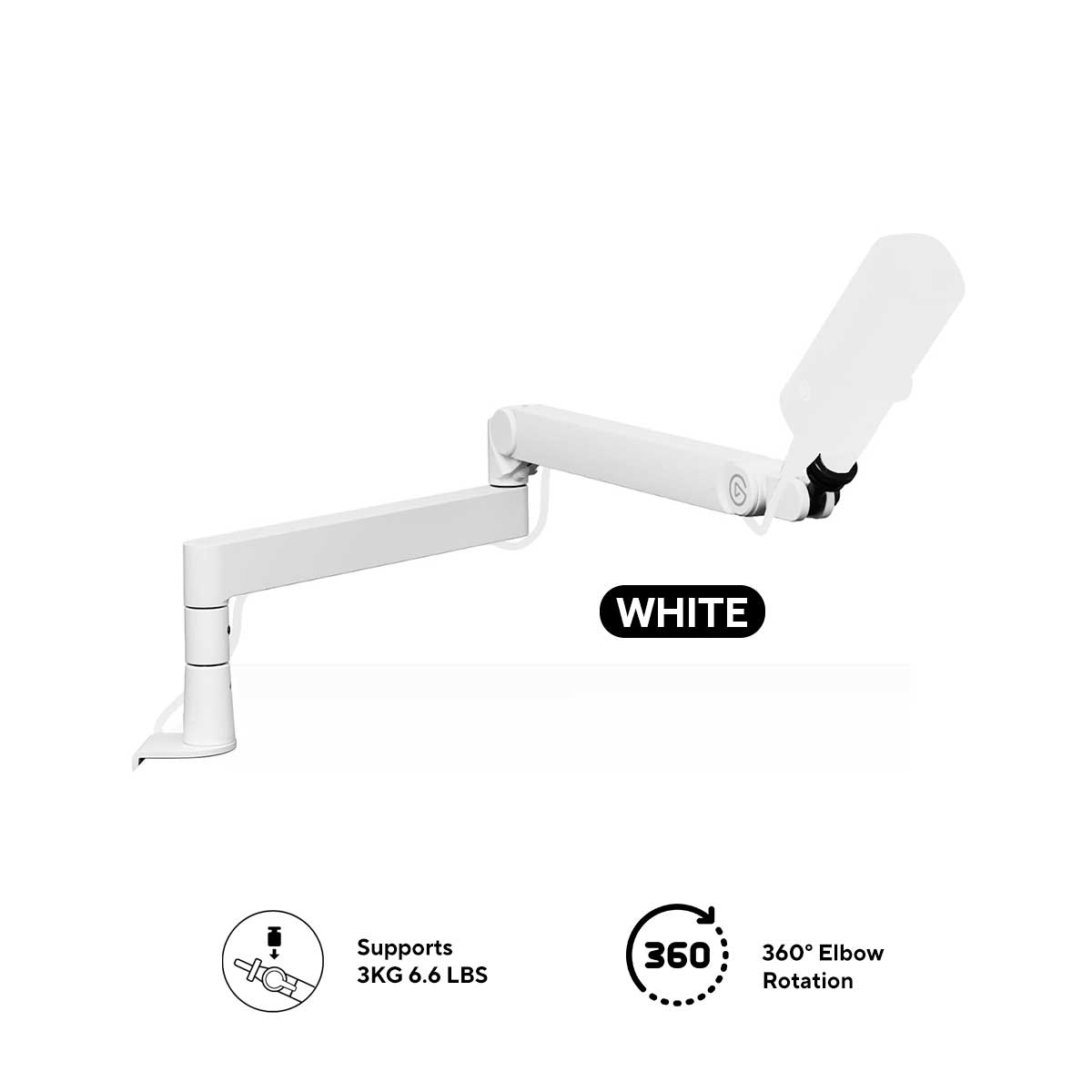 Elgato Wave Mic Arm Pro (Black, White)