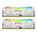 Kingston Fury Renegade 64GB (2x32GB) DDR5 RGB XMP 6000MT/S CL32 Memory (White) (KF560C32RWAK2-64)