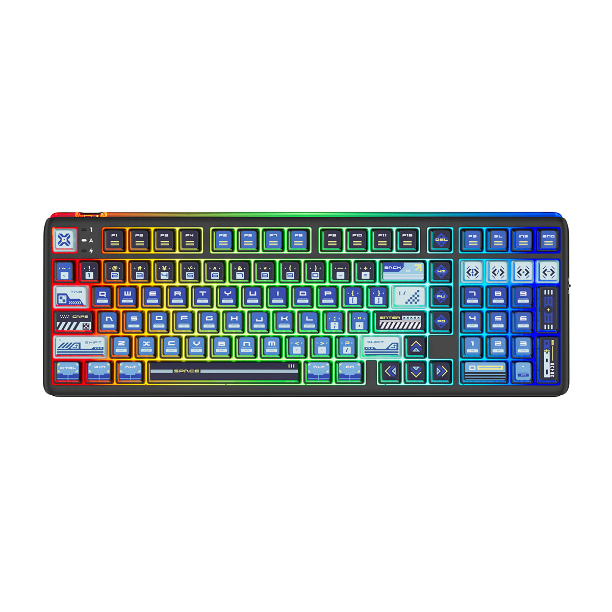 Royal Kludge RK R99 Tri-Mode RGB 101 Keys Hot-Swappable Mechanical Keyboard Slide (Cream Switch)