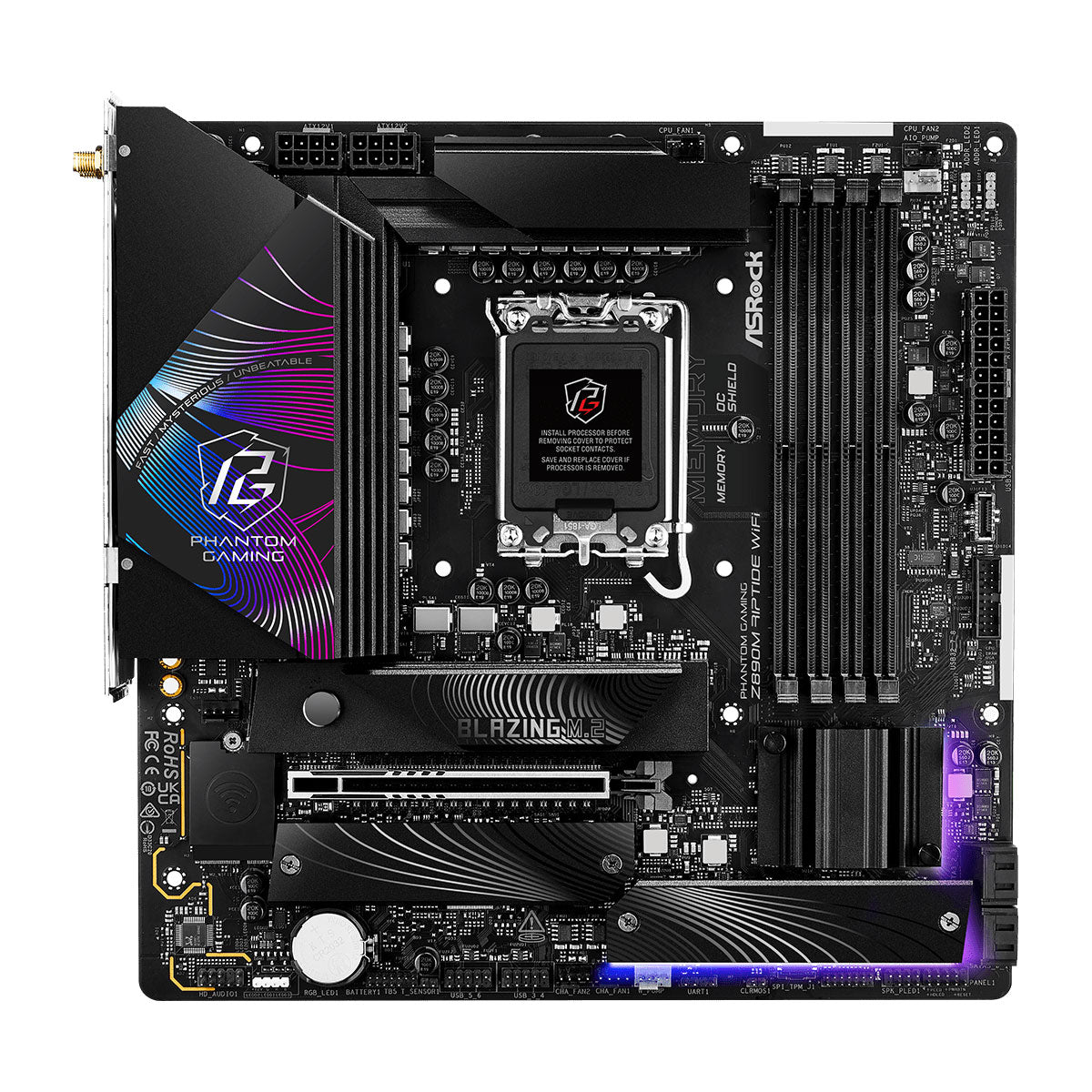 Asrock Phantom Gaming Z890M Riptide Wifi Intel Motherboard