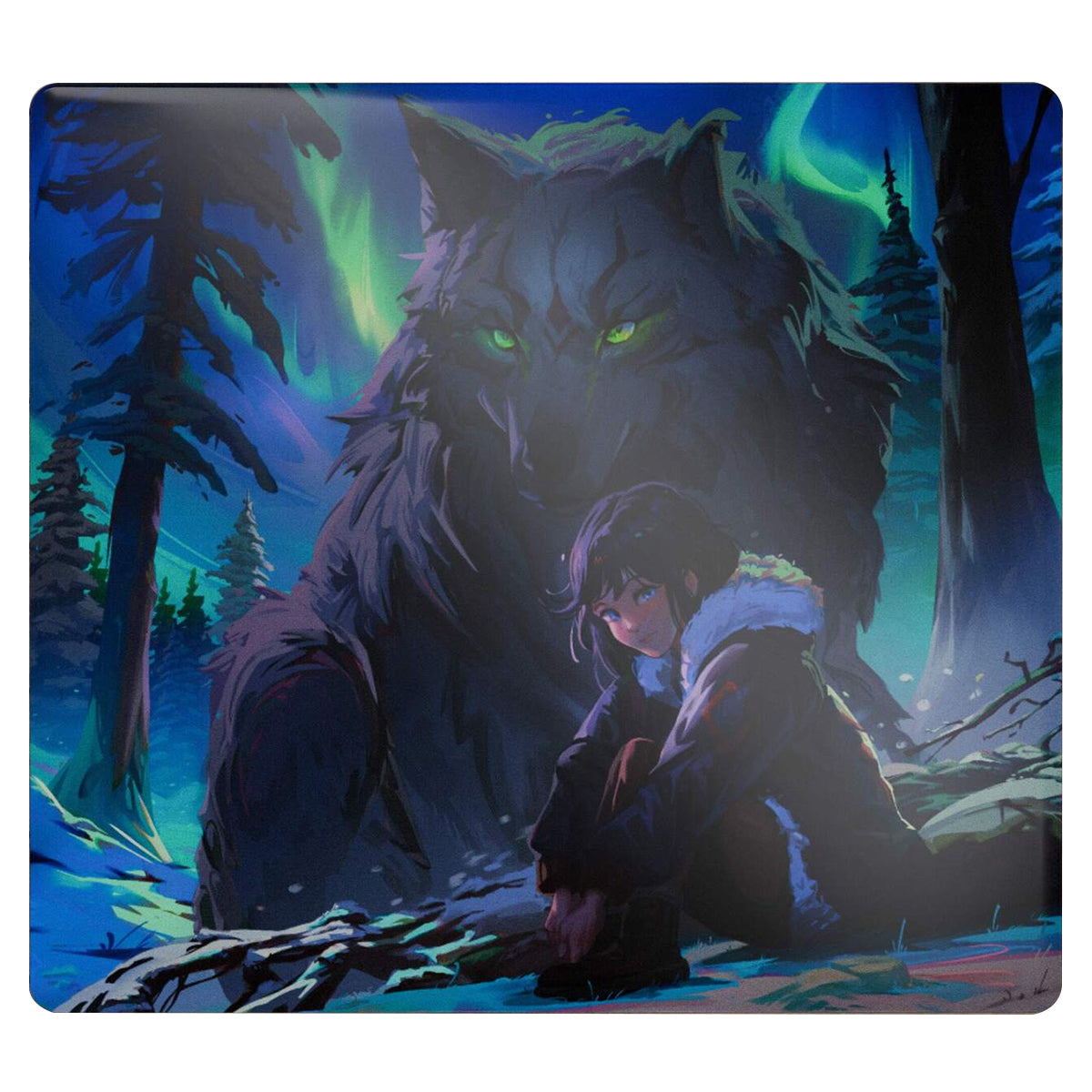 Tekkusai x Hitbox Studios The Guardian Glass Mousepad