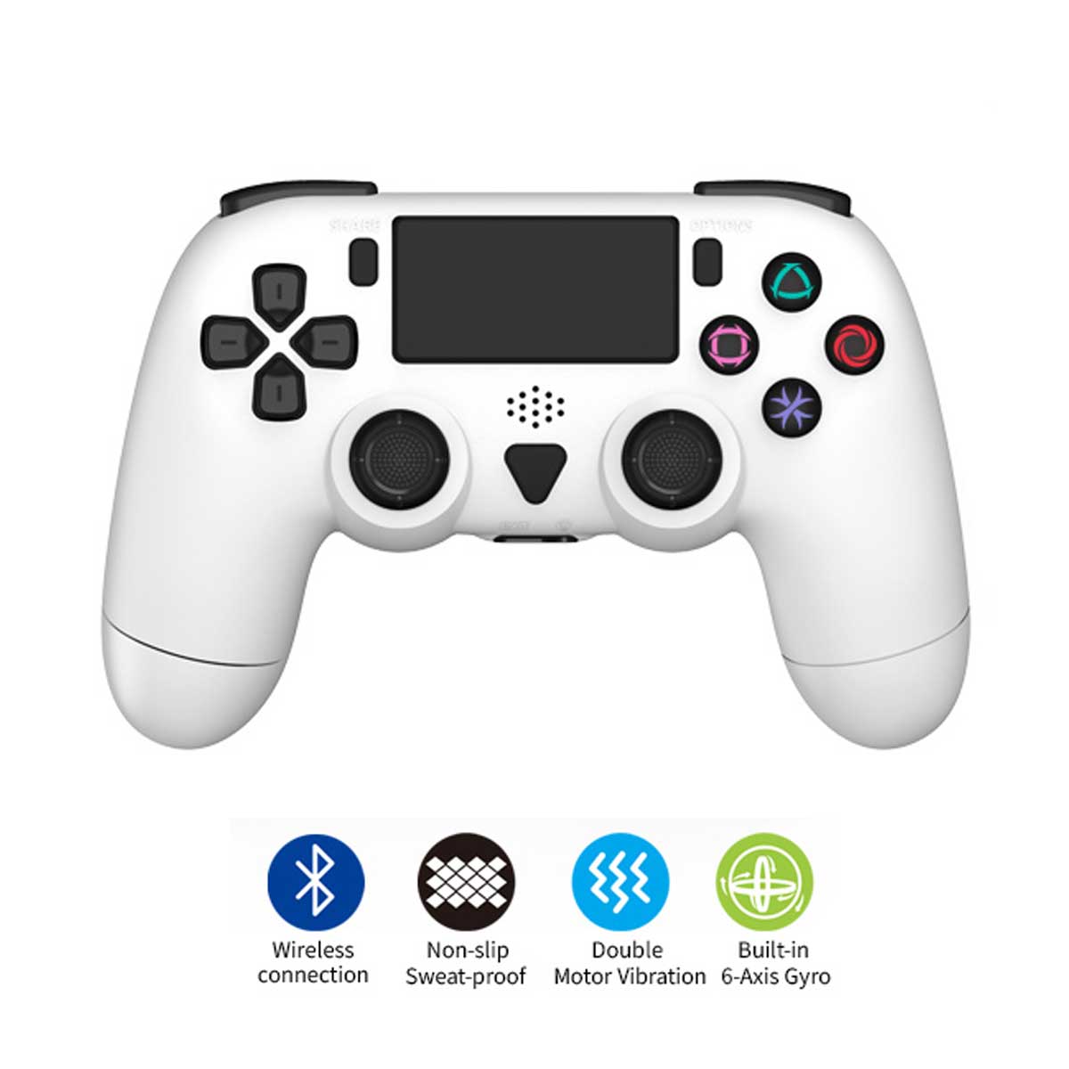 PS4 Dobe Wireless Controller (White) (TP4-0401D)