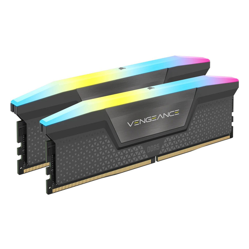 Corsair Vengeance RGB 32GB (2X16GB) DDR5 DRAM 5200MHZ CL40 AMD Expo & Intel XMP Memory Kit (CMH32GX5M2B5200Z40K)