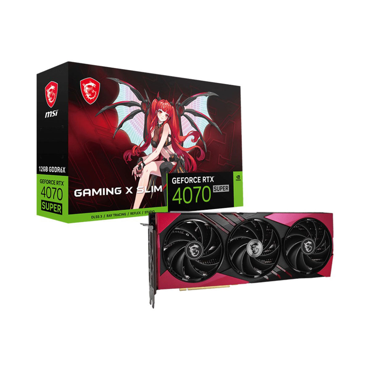 MSI Geforce RTX 4070 Super 12GB Gaming X Slim MLG GDDR6X Graphics Card