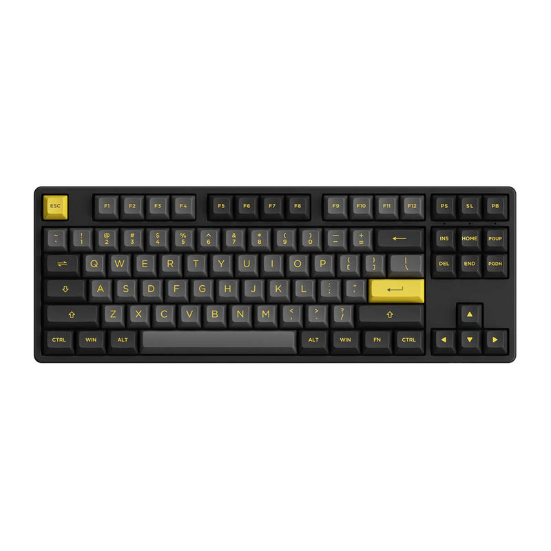 Akko Black & Gold 5087B Plus RGB Hot-Swappable Mechanical Keyboard (Akko CS Silver)