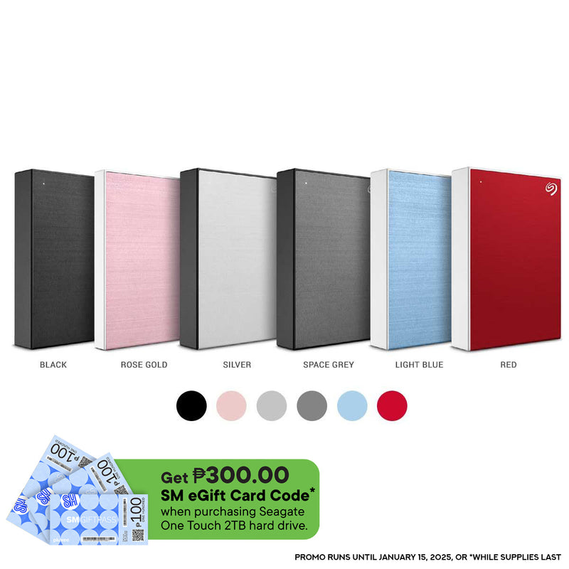 Seagate One Touch 2TB Portable HDD With Password Protection