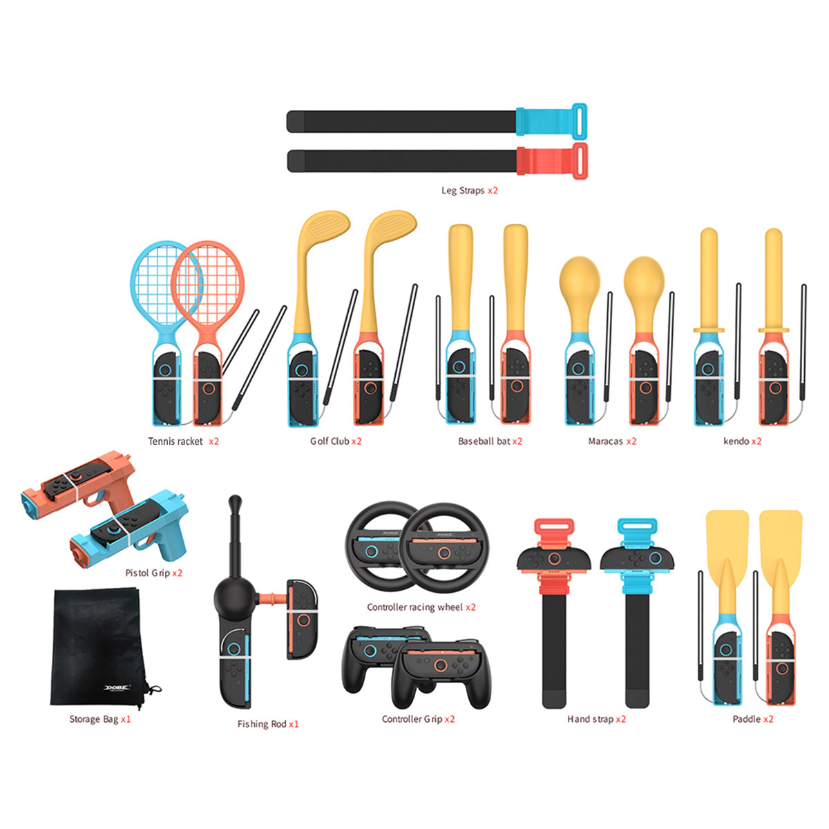 Dobe Motion Gaming Ultimate Bundle 24-in-1 Accessory