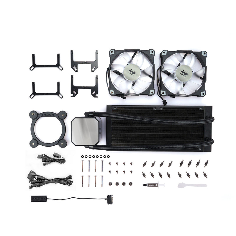 Inwin 301 Radiator InWin SR24 240MM ARGB AIO Twin Turbine Liquid CPU Radiator Cooler