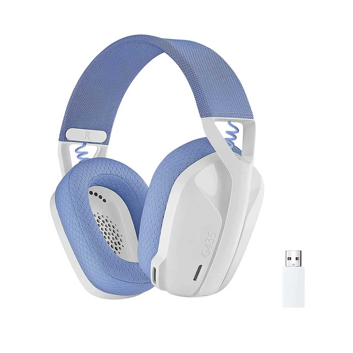 Logitech G435 Lightspeed Wireless Gaming Headset (White)