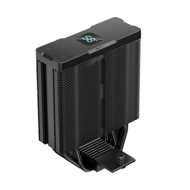 Deepcool AG400 Digital Plus Dual-Fan Single Tower CPU Cooler With A Temperature Display (Black)