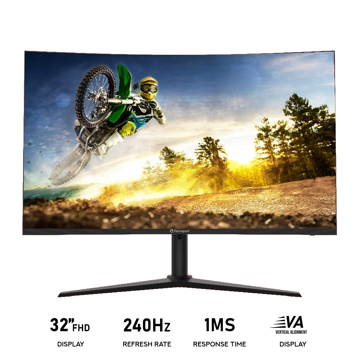 Aopen 32HC5Q W0bmiiphx 32" FHD (1920x1080) 240Hz 1ms (TVR) VA Monitor with Tilt/ Height & Swivel Adjustment