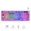 E-Yooso Z-99 Ultra RGB Tri-Mode Mechanical Keyboard Transparent Purple (Silverwood Switch)