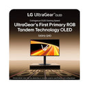 LG UltraGear OLED 27GX790B-B 27" QHD (2560x1440) Dual Mode QHD 540Hz or HD 720Hz 0.02ms GTG G-Sync