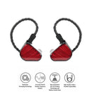 Truthear x Crinacle Zero: RED Dual Dynamic Driver In-ear Monitor with Detachable Cable