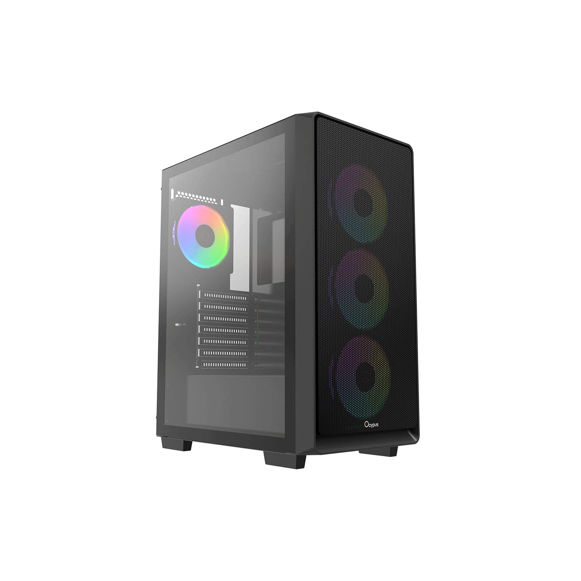 Ocypus Gamma C60 ARGB Mid-Tower Airflow Case with Grilles & ARGB Fans
