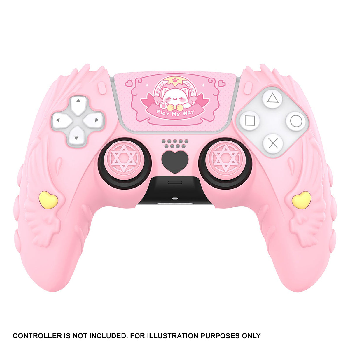 IINE Meow Pact Silicone Protective Case for PS5 Controller (Pink) (L1028)