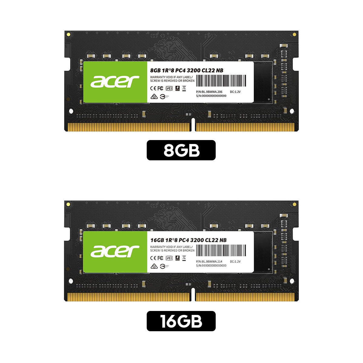 Acer SD100 3200MHz CL22 DDR4 SODIMM | DataBlitz