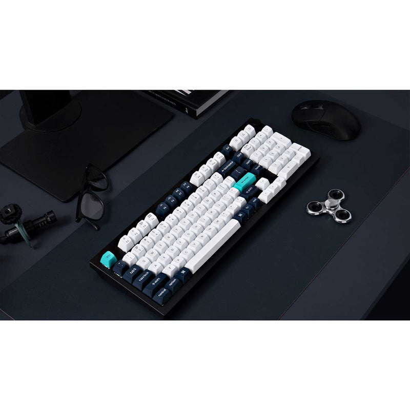 Keychron Q5 Max QMK/VIA Fully Assembled with Knob Hot-Swappable RGB Backlight 96% Wireless Mechanical Keyboard - Carbon Black (Gateron Jupiter Brown Switch, Gateron Jupiter Red Switch, Gateron Jupiter Banana Switch) (Q5M-M3, Q5M-M1, Q5M-M4)