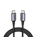 Ugreen USB-C 2.0 Male to USB-C 2.0 Male 3A Data Cable - 0.5m (Gray Black) (US261/50149)
