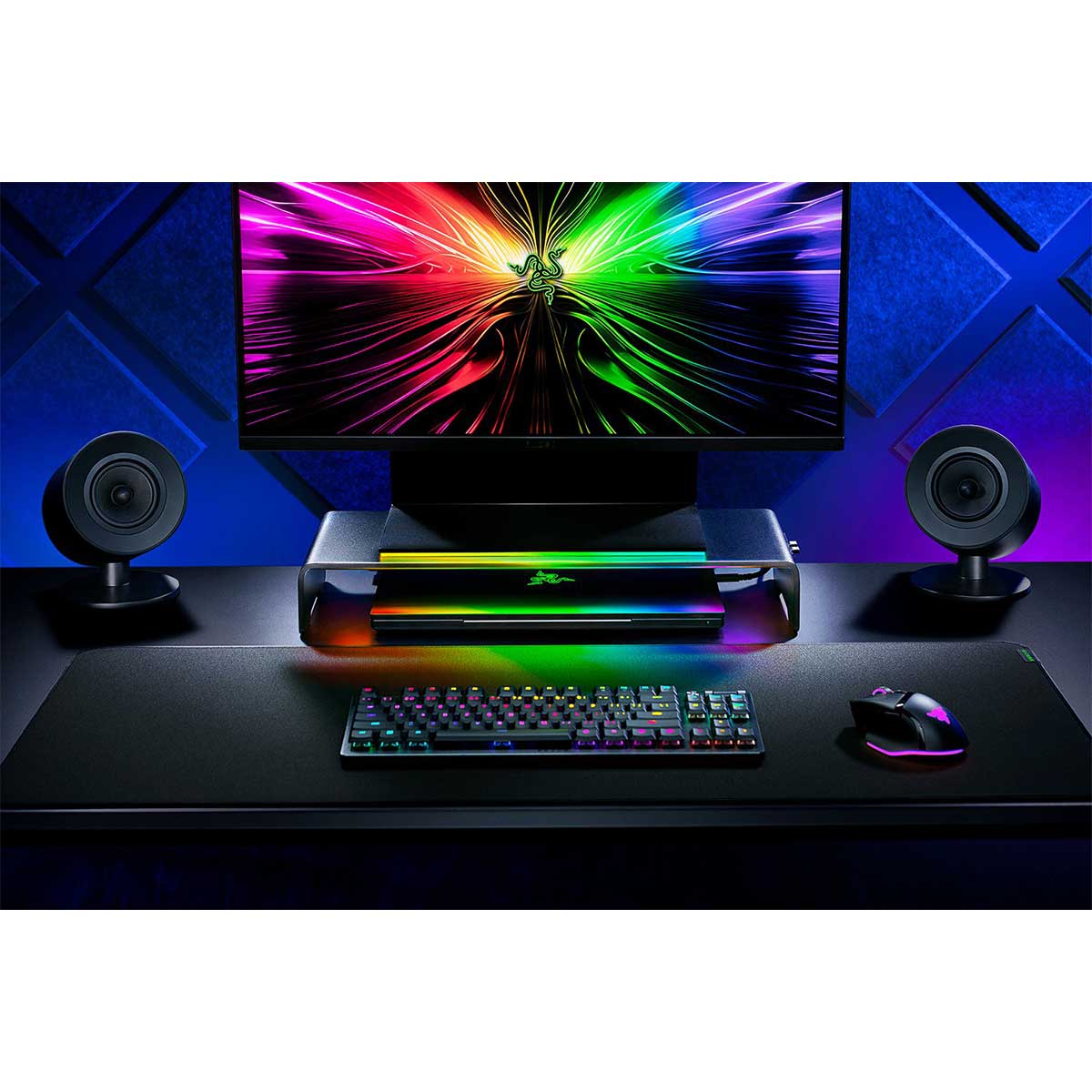 Razer Monitor Stand Chroma - Aluminum With 4-Port Hub