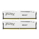 Kingston Fury Beast 64GB (2X32GB) DDR5 Expo 5200MT/S CL36 Memory (White) (KF552C36BWEK2-64)