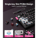 Onikuma MT706 Tri-Mode RGB 81 Keys Mechanical Keyboard with Knob (Black)