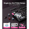 Onikuma MT706 Tri-Mode RGB 81 Keys Mechanical Keyboard with Knob (Black)