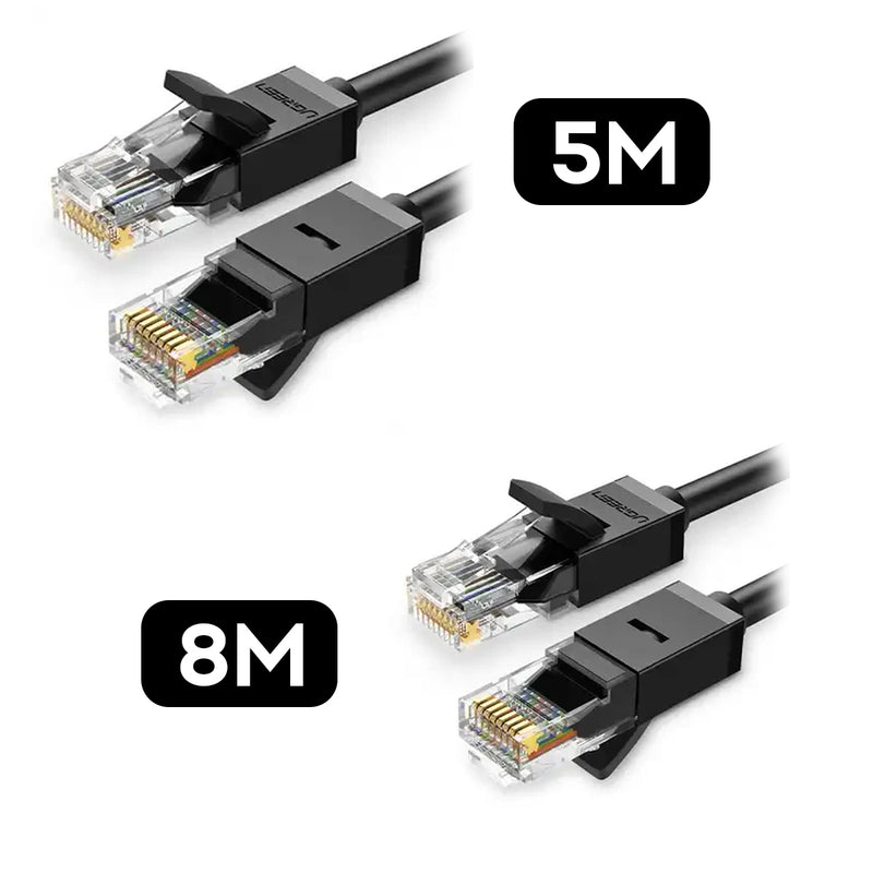 UGreen Cat6 UTP Ethernet Cable - Black (5m, 8M) (NW102/20162, 20163)