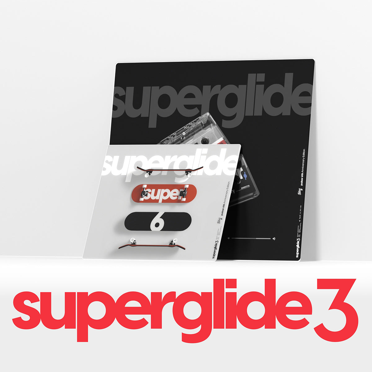 Pulsar Superglide 3 Premium Glass Mousepad 6th Anniversary Edition (Skateboard)