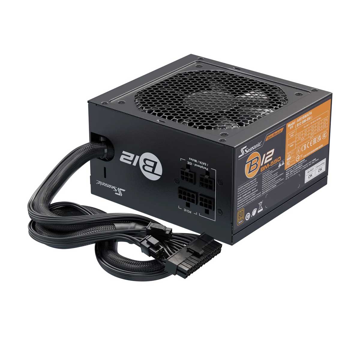 Seasonic B12 BM-550 550W 80+ Bronze Semi-Modular Power Supply