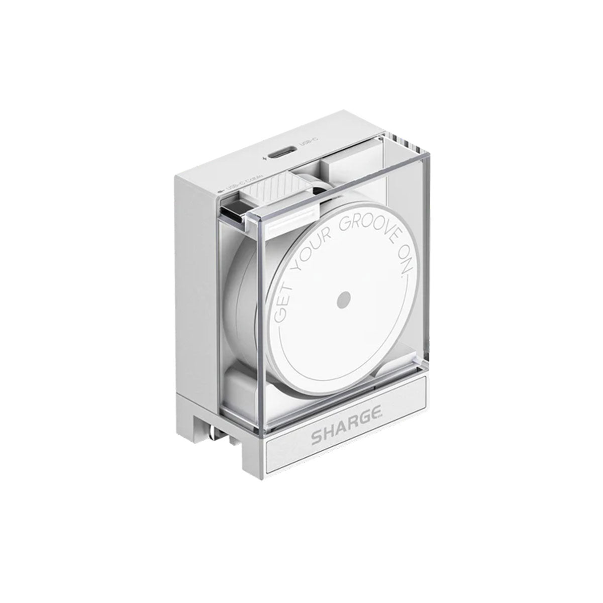 Sharge Retractable 65 USB-C Charger (White, Black) (S4U)
